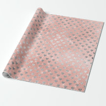 Herz Confetti Funkelnd Sequin Silver Pink Rose