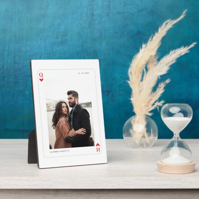 Herz | Couple Foto Plaque Fotoplatte (Seite)