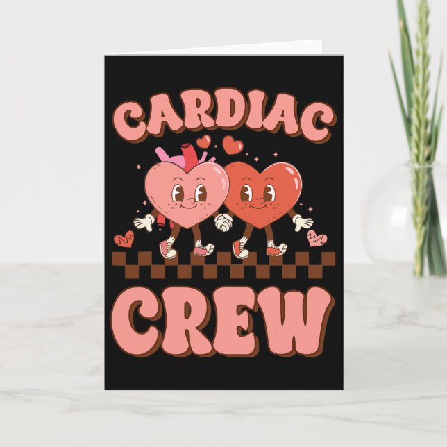 Herz Crew Herz Krankenschwester Echo Tech Valentin Karte (Vorderseite)