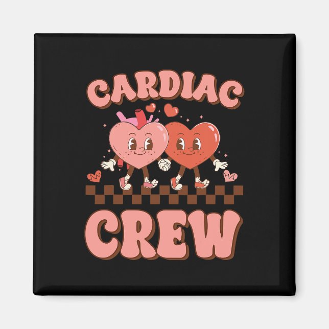 Herz Crew Herz Krankenschwester Echo Tech Valentin Magnet (Vorne)