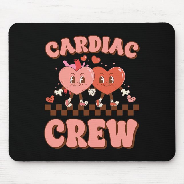 Herz Crew Herz Krankenschwester Echo Tech Valentin Mousepad (Vorne)