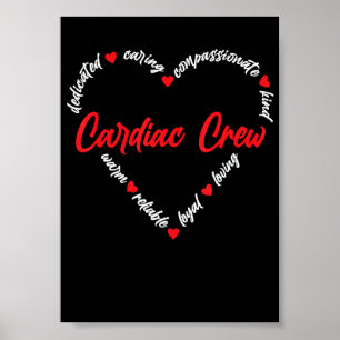 Herz Crew Kardiologie Krankenschwester Kardiologe Poster
