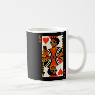Herz-Dame Karte Schwarze Frau Melanin Stolz Afr Kaffeetasse