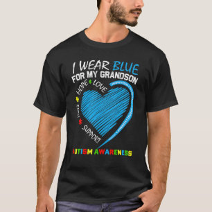 Herz, das ich für mein Enkelkind wegen Autismus-Be T-Shirt