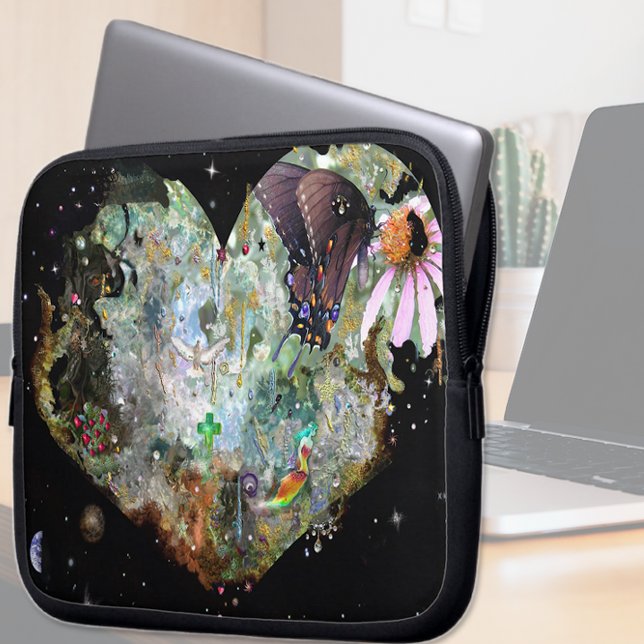 Herz deine Welt 2 Laptopschutzhülle (Von Creator hochgeladen)