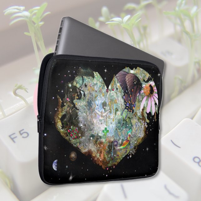 Herz deine Welt Laptopschutzhülle (Von Creator hochgeladen)