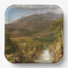 Herz der Anden (südamerikanische Landschaft) Pappteller