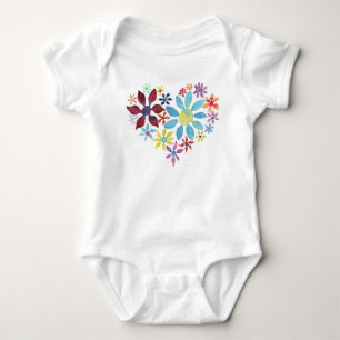 Herz der Blume Baby Strampler