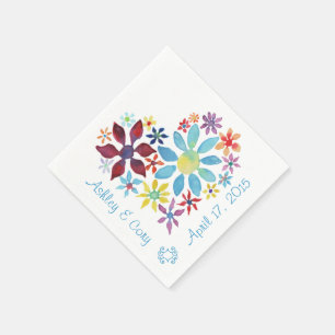 Herz der Blume Serviette