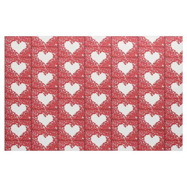 Herz der Blume Stoff (Fat Quarter (45,7 x 55,9 cm))