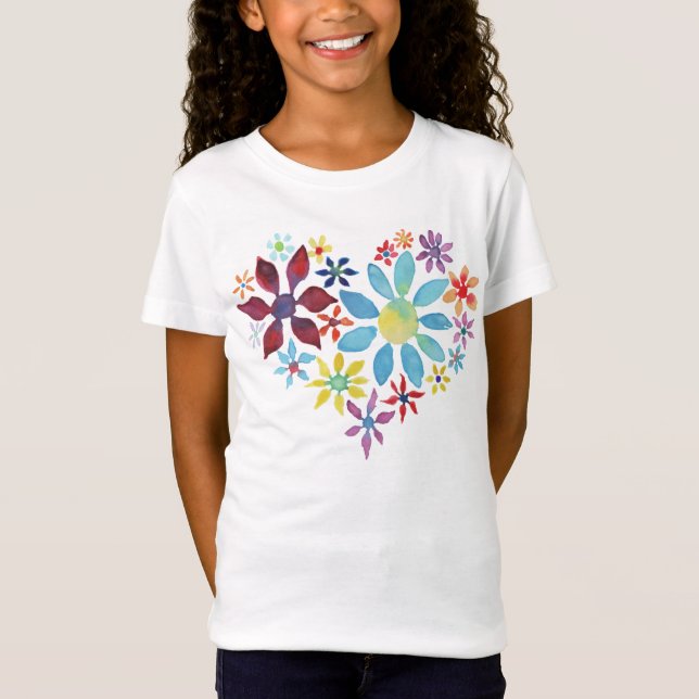 Herz der Blume T-Shirt (Vorderseite)