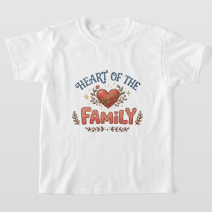 Herz der Familen-Blumenherz T-Shirt