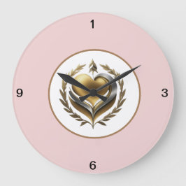 Herz der Freiheit Große Wanduhr