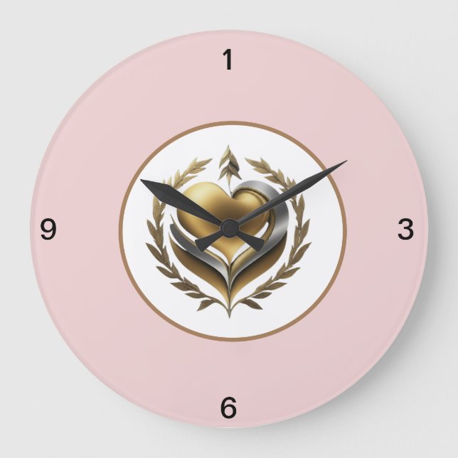 Herz der Freiheit Große Wanduhr (Vorderseite)