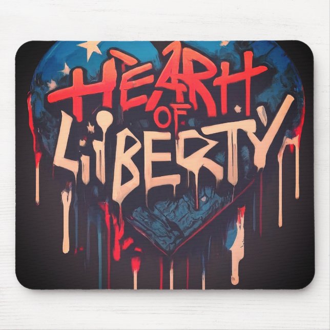 Herz der Freiheit Mousepad (Vorne)