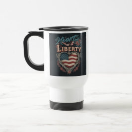 "Herz der Freiheit" Reisecoffee Mug. Reisebecher
