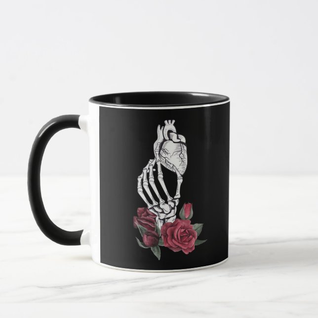 Herz der Handklassik des Skeletts Tasse (Links)