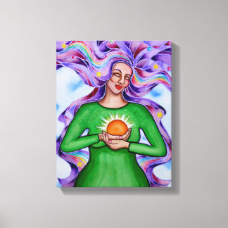 Herz der Heilung 3 von Rita Loyd Leinwanddruck