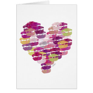 Herz der Kisses Card