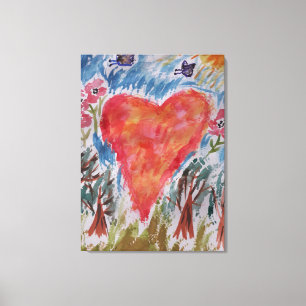 Herz der Leinwand Planet Kunst