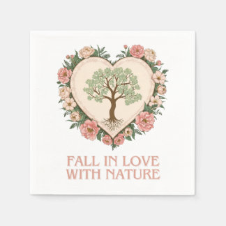 Herz der Liebe der Natur Serviette