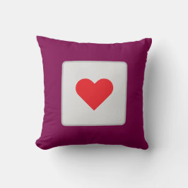"Herz der Liebe: Ein einzigartiges Geschenkdesign" Kissen