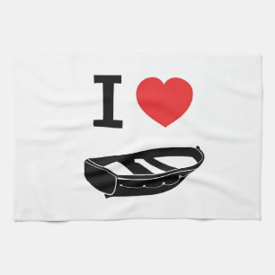 Herz der Liebe I mein Rudersport/Reihenboot Küchentuch