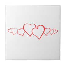 Herz der Liebe Keramik Tile
