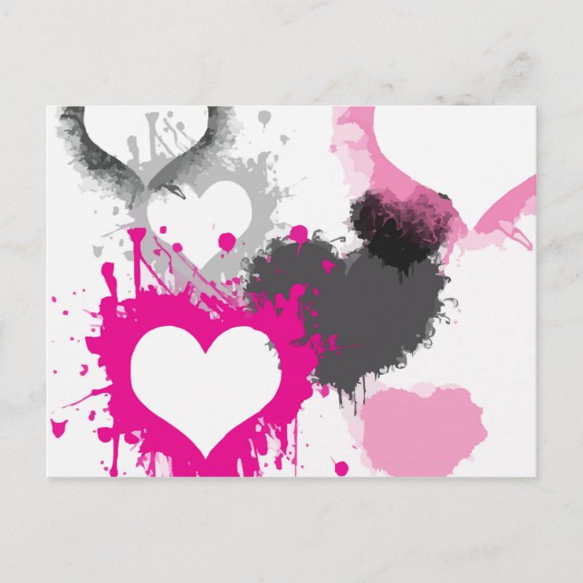 Herz der Liebe Postkarte (Vorderseite)