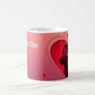 Herz der Liebe - Romantisches Coupe-Händehalten-De Kaffeetasse
