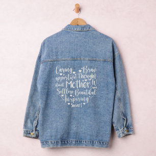 Herz der Mama Jeansjacke