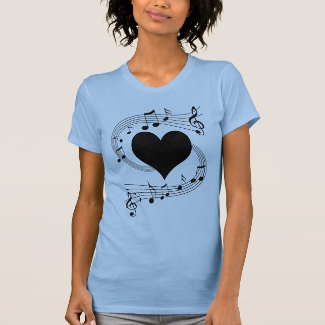 Herz der Musikszene T-Shirt (Vorderseite)