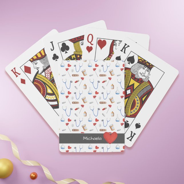 Herz der niedlichen Ärzteklinik für Krankenpflege Spielkarten (Cute Doctor Nurse Medicine Clinic Equipment Heart Playing Cards)