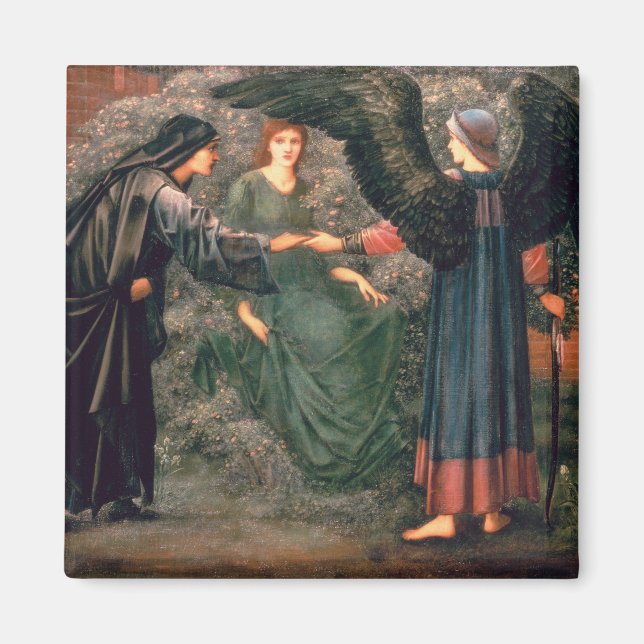 Herz der Rose Magnet (Vorne)