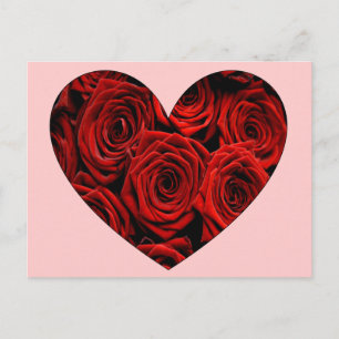 Herz der Rose Postkarte