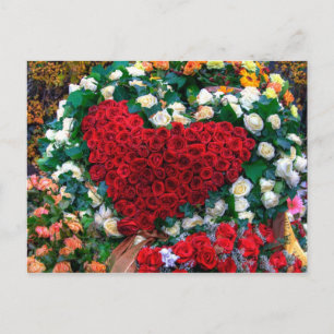 Herz der Rose Postkarte