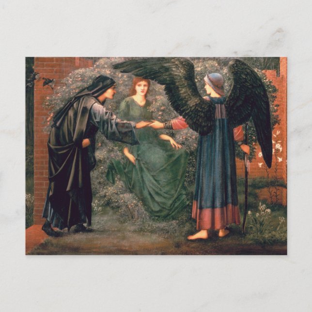 Herz der Rose Postkarte (Vorderseite)