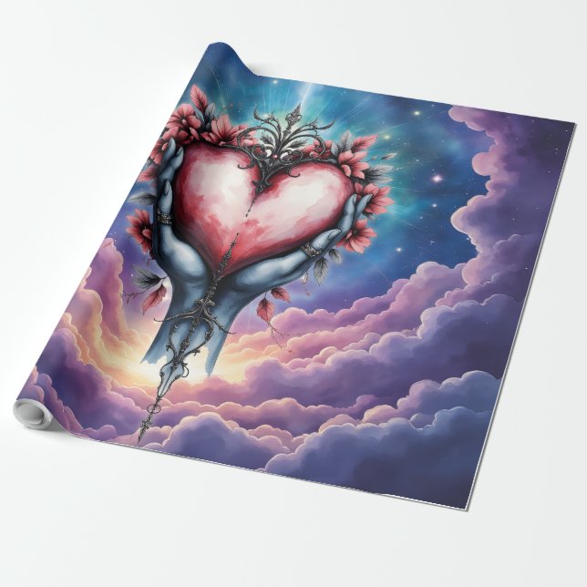 Herz der stillen Magie Geschenkpapier (Ungerollt)