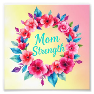 Herz der strahlenden Freude der Mama Fotodruck