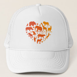 Herz der Tiere, Geschenk für Tierliebhaber Truckerkappe