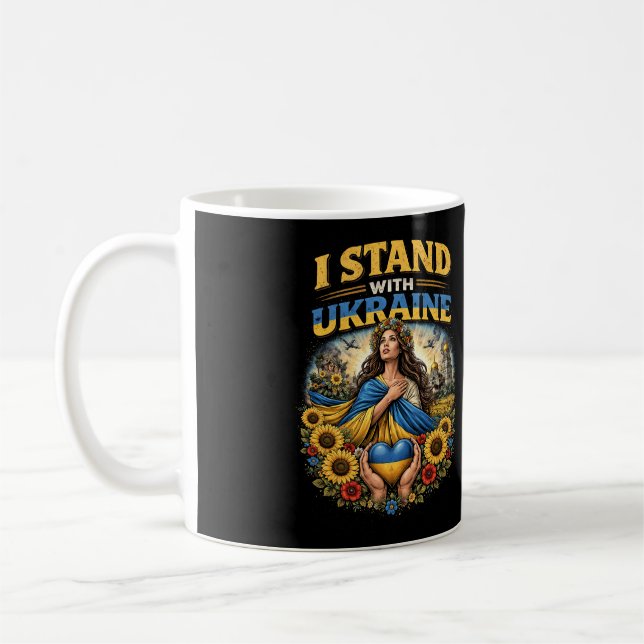 Herz der Ukraine Kaffeetasse (Links)
