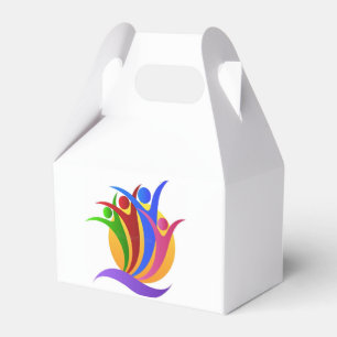 Herz der Verleihung von Wohltätigkeit-Logos Geschenkschachtel
