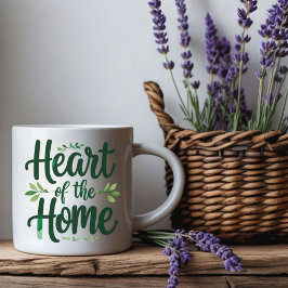 Herz der Zuhause | Tasse personalisierter Name
