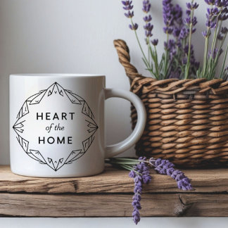 Herz der Zuhause | Tasse personalisierter Name