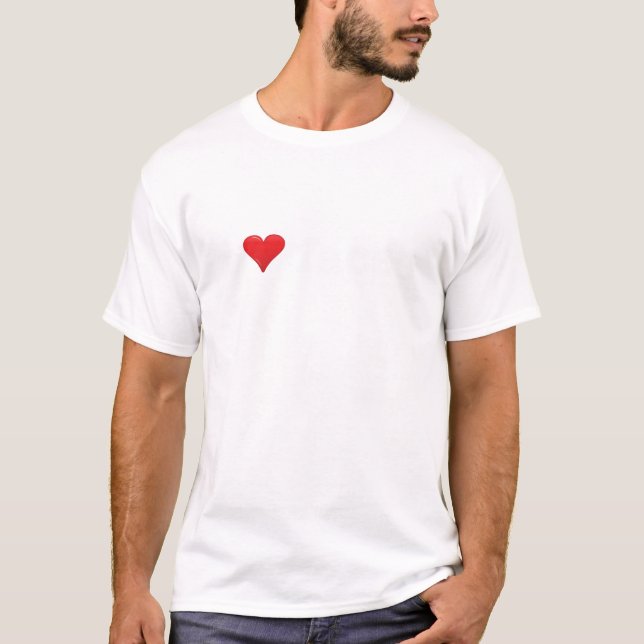 Herz des Damen-Schwarz-I stellt T - Shirt (Vorderseite)
