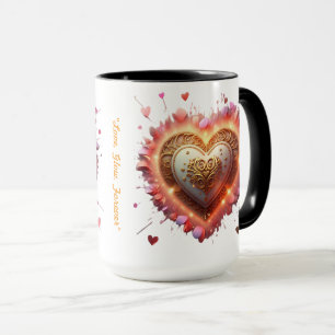 "Herz des Goldes" Tasse