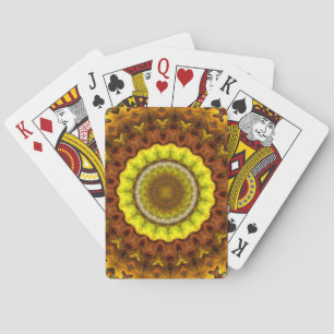 Herz des Herbstes Mandala Spielkarten