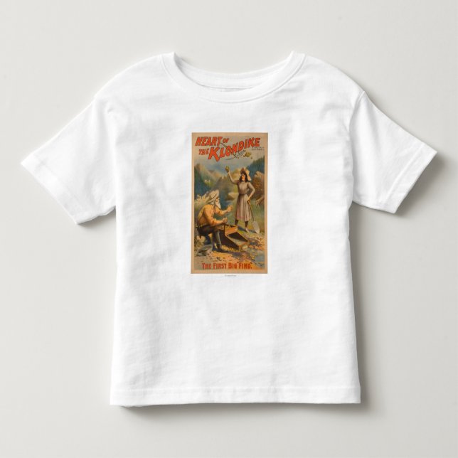 Herz des Klondike-Goldförderungs-Theaters Kleinkind T-shirt (Vorderseite)