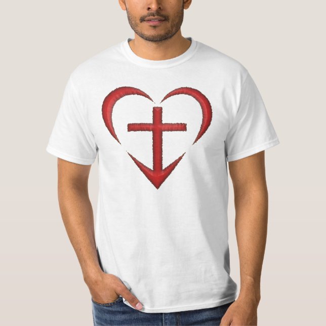 Herz des Kreuzes - Rot - F&B T-Shirt (Vorderseite)