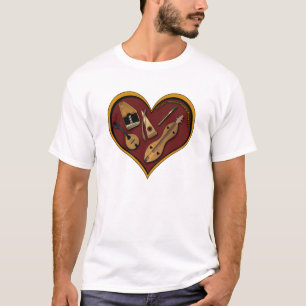Herz des Musik-T - Shirt